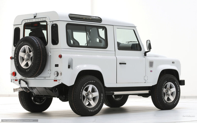 White Land Rover Defender — Neutral, Photograph