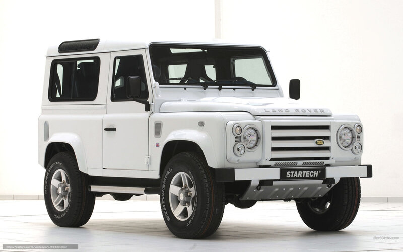 White Land Rover Defender — Neutral