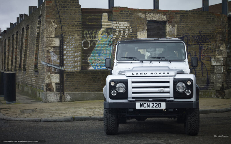 White Land Rover Defender — Urban