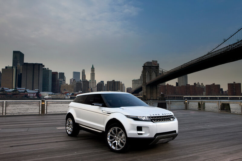 White Land Rover on a pier