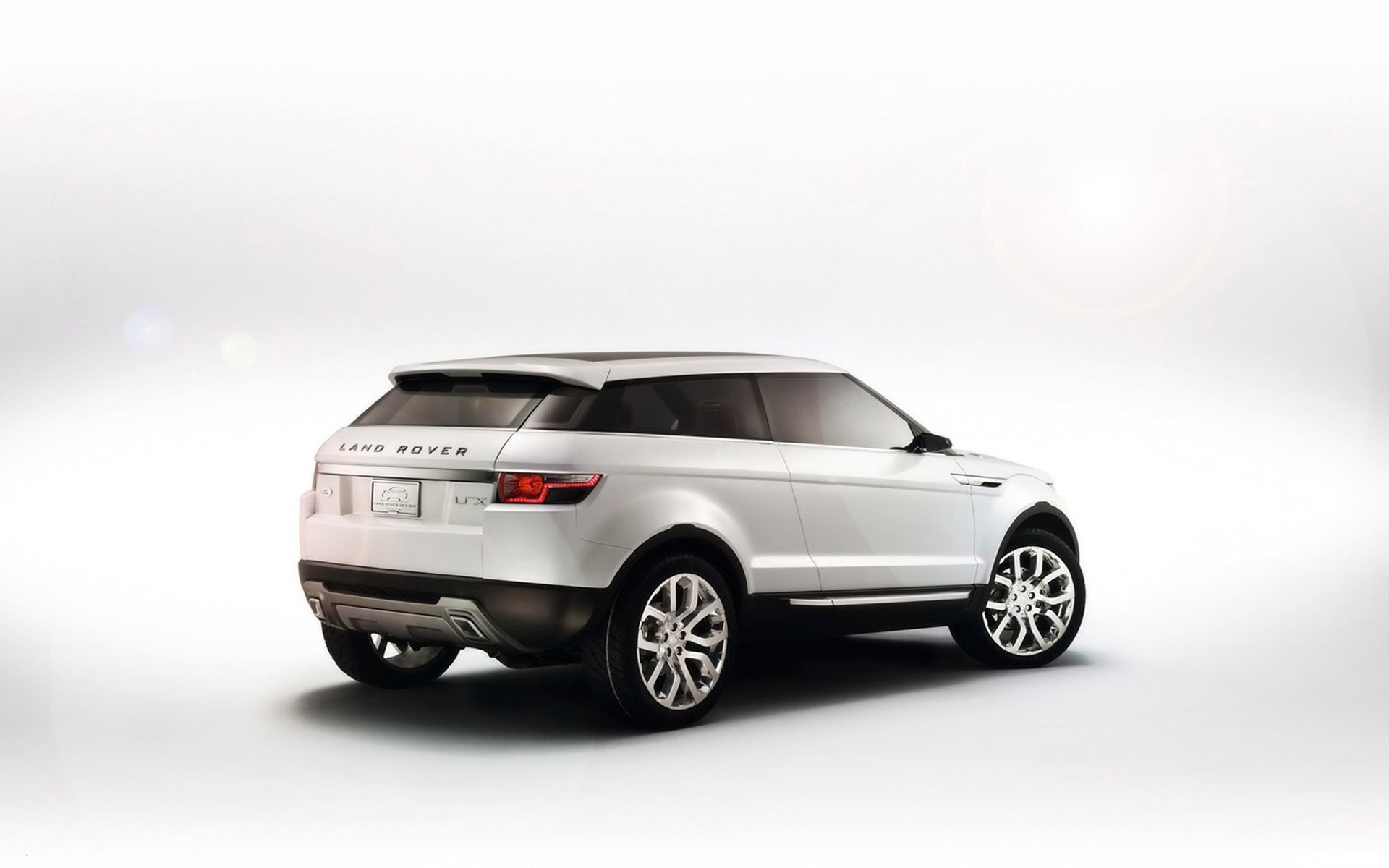 White Land Rover SUV
