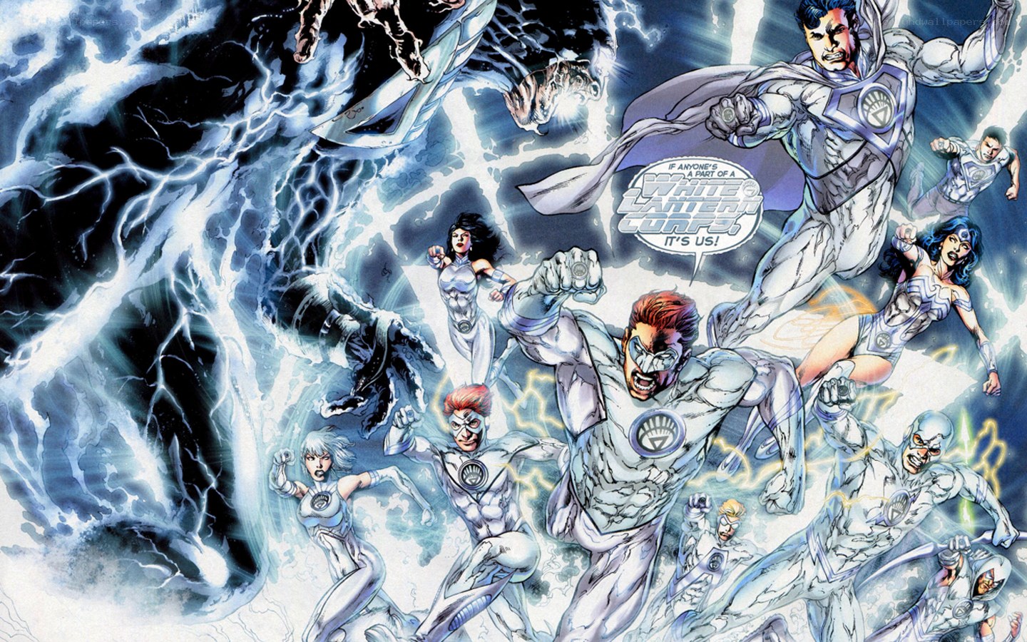 White Lantern Corps in action