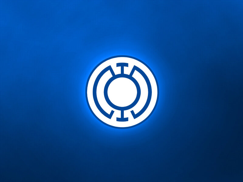 White Lantern Symbol — Blue
