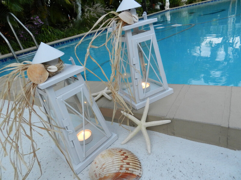 White Lanterns by Pool