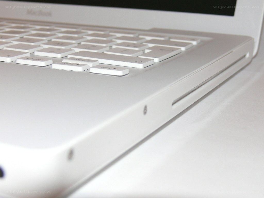 white laptop keyboard close-up