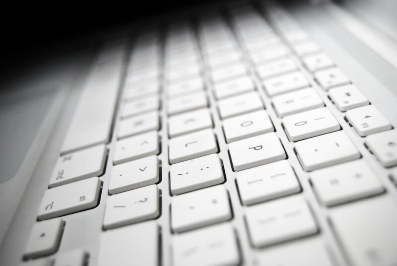 White Laptop Keyboard