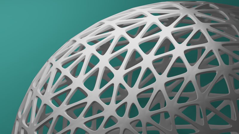 White Lattice Sphere