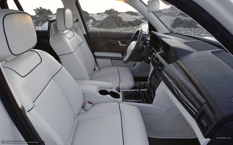 White Leather Car Interior — Calm