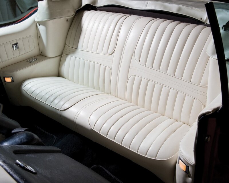 White Leather Car Seat — Neutral