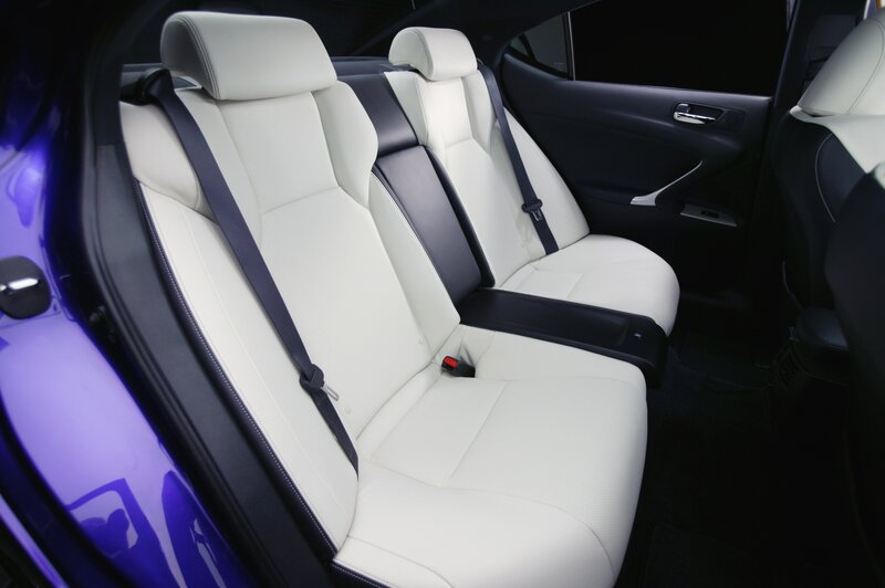 white leather car seats