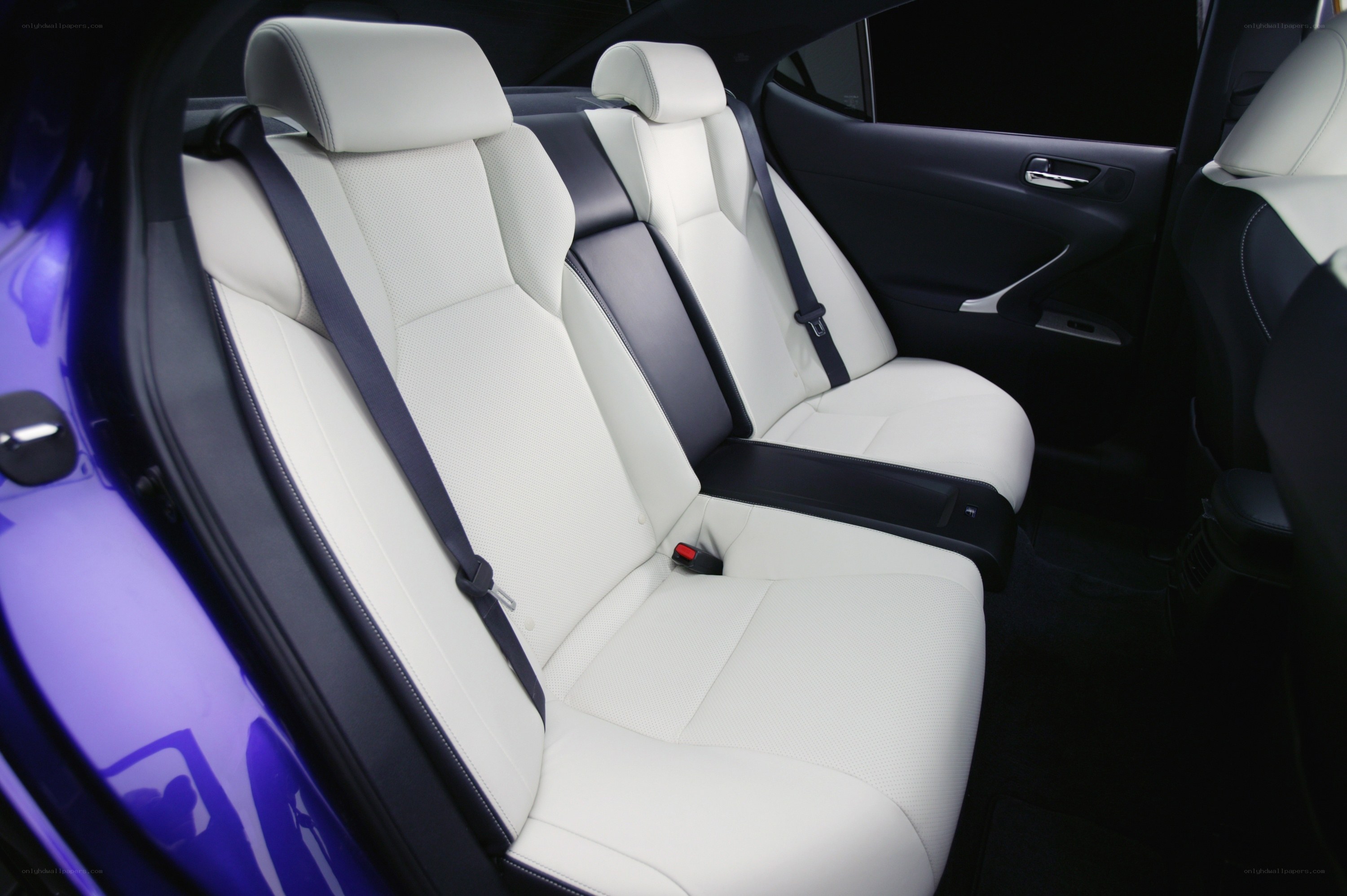 white leather car seats