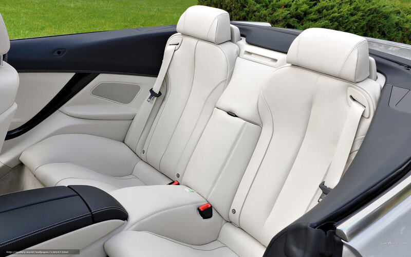 White Leather Car Seats — Calm