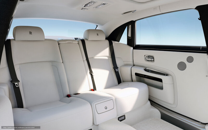 White Leather Car Seats — Luxurious, Photograph