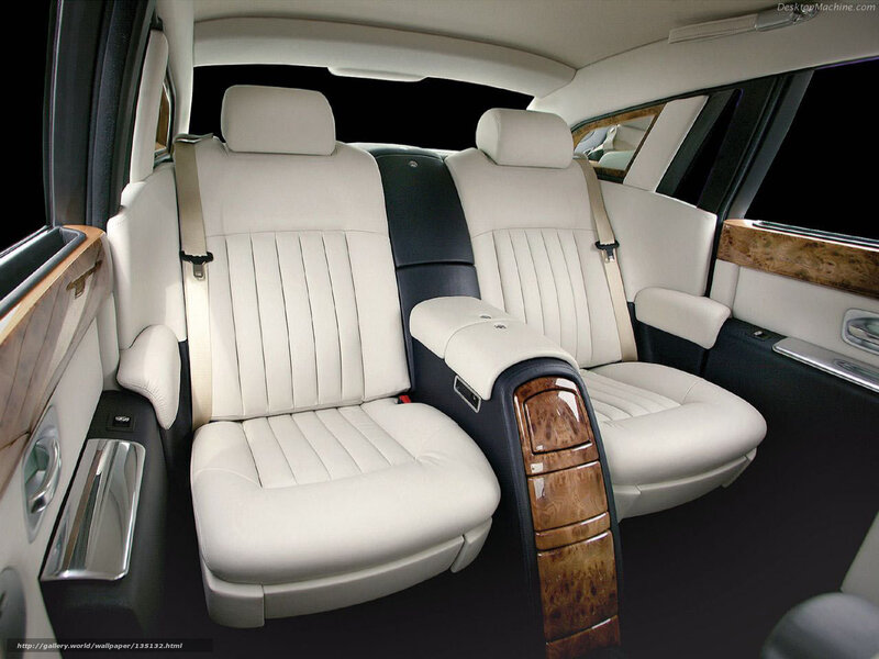 White Leather Car Seats — Luxurious