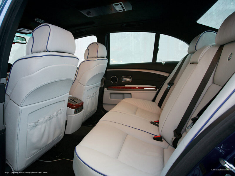 White Leather Car Seats — Neutral, Photograph