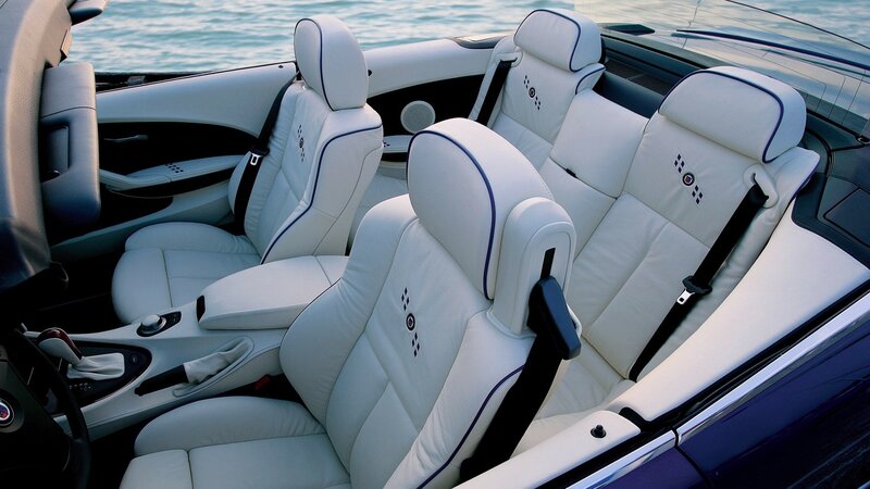 White Leather Car Seats — Serene, Afternoon, Photograph, Car Interior