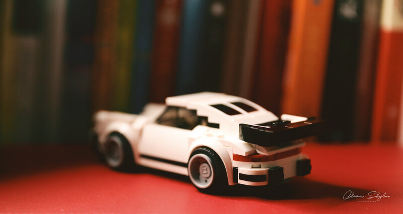 White Lego Car — Dramatic