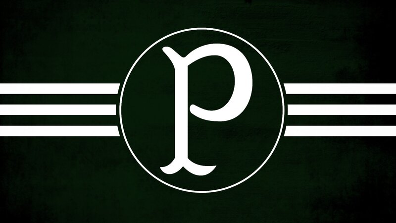 White Letter P Logo