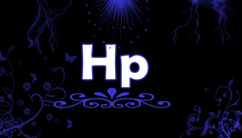 White Letters Hp