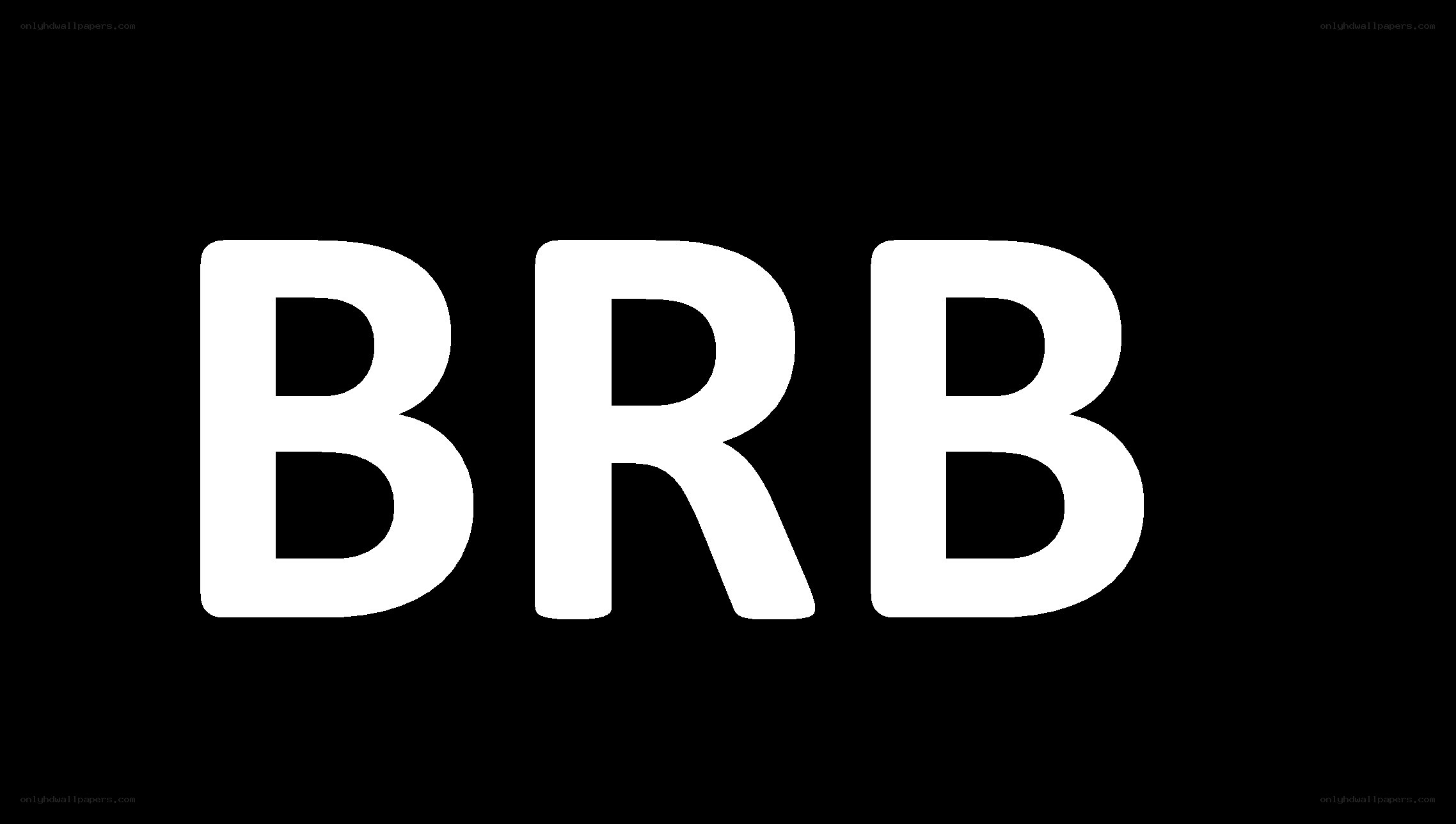 white letters on black background