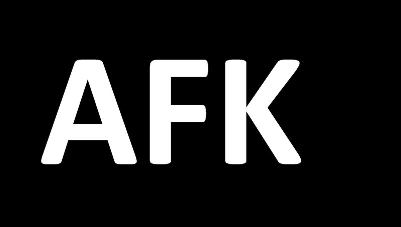 White Letters on Black — Neutral, Minimalist, Afk