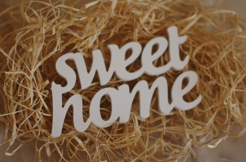 White Letters on Straw