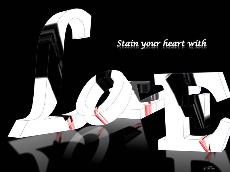 White Letters Spelling Love