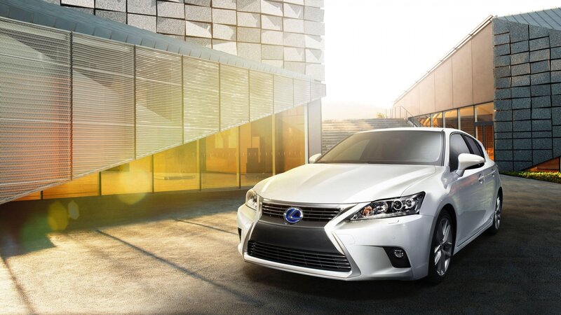 White Lexus Car — Dramatic