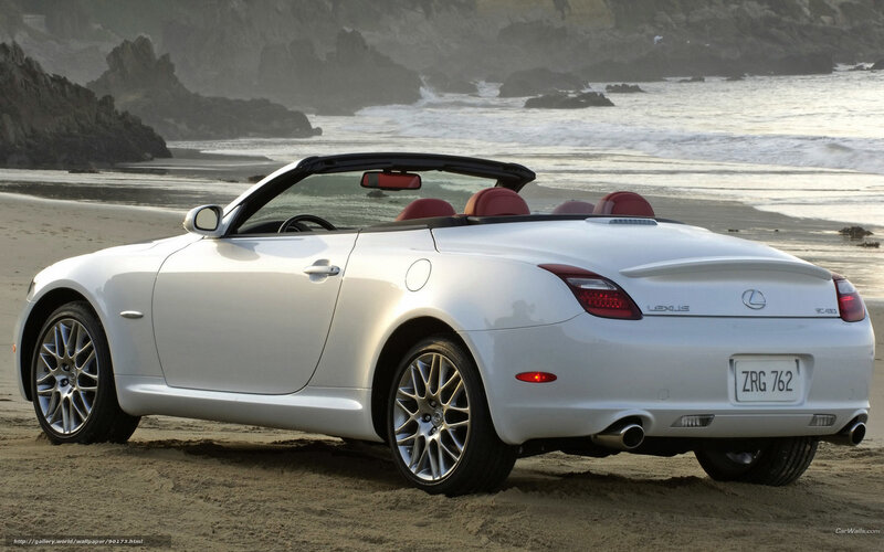 White Lexus Convertible — Serene, Sunset