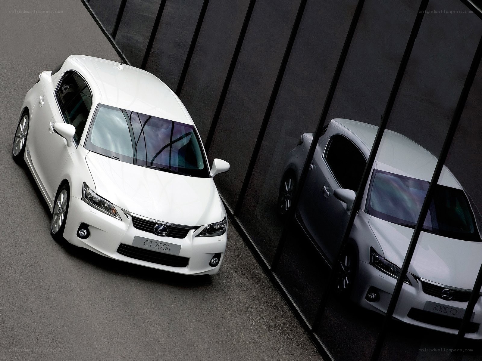White Lexus CT 200h car