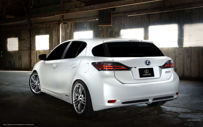 White Lexus Ct 200h — Dramatic, Photograph, Car, Warehouse