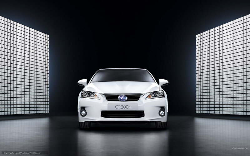 White Lexus Ct 200h — Dramatic, Photograph