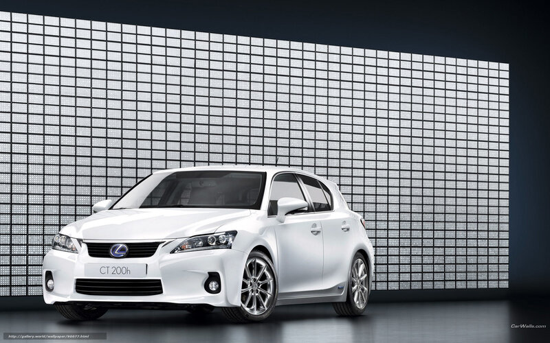 White Lexus Ct 200h — Dramatic