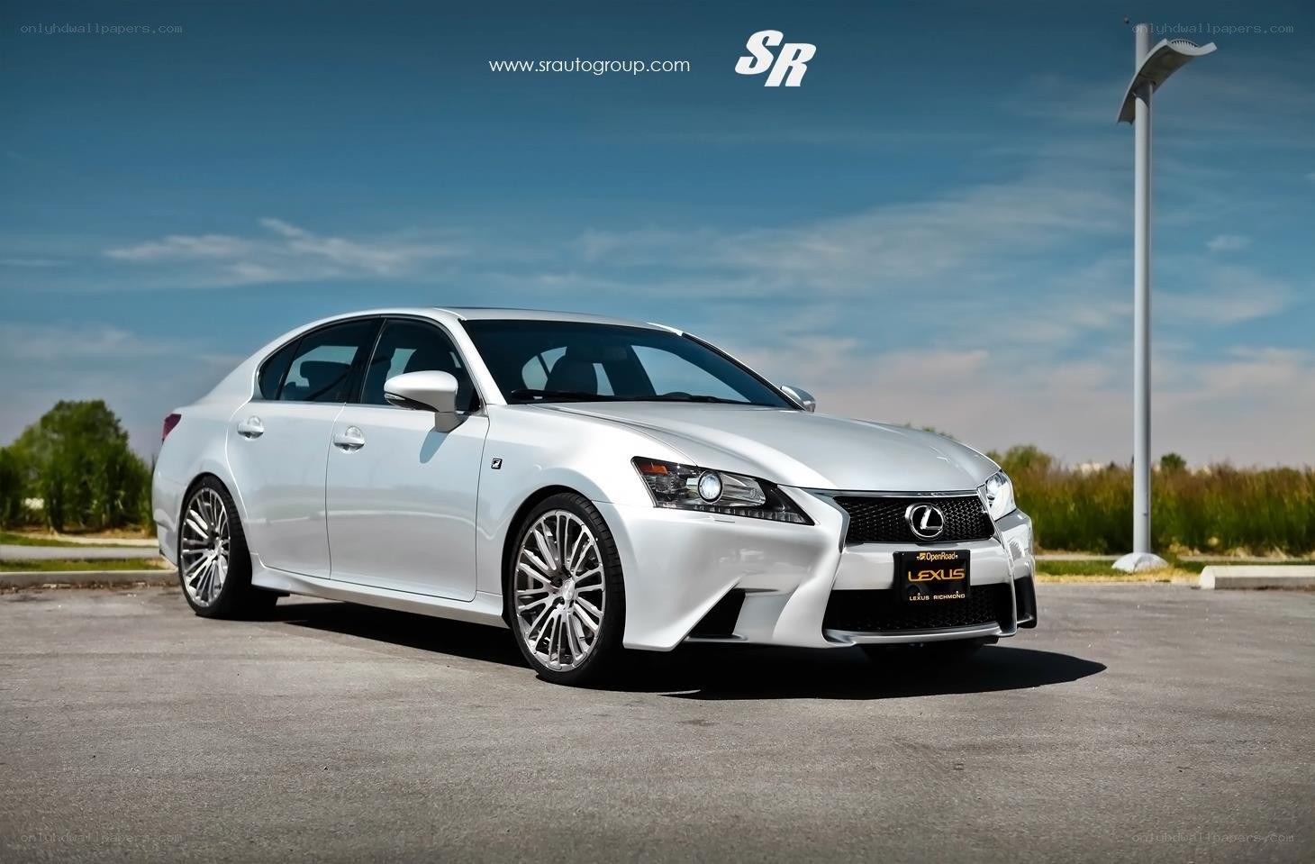white lexus gs sedan