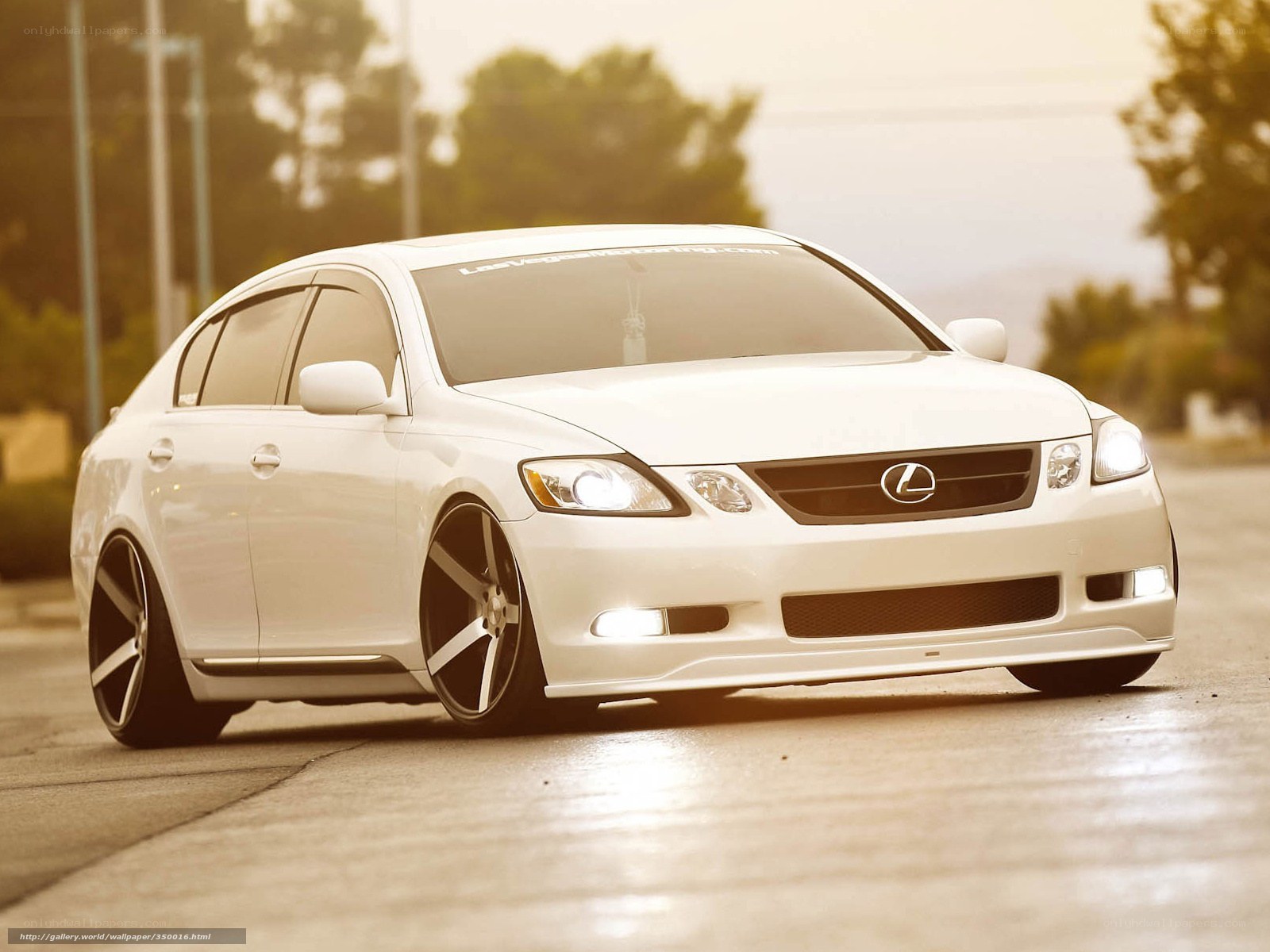 white lexus gs sedan