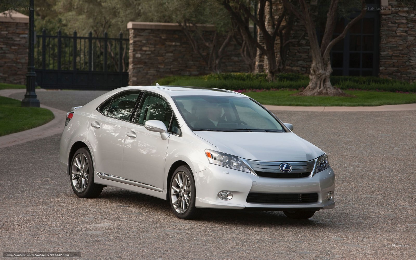 White Lexus HS 250h sedan