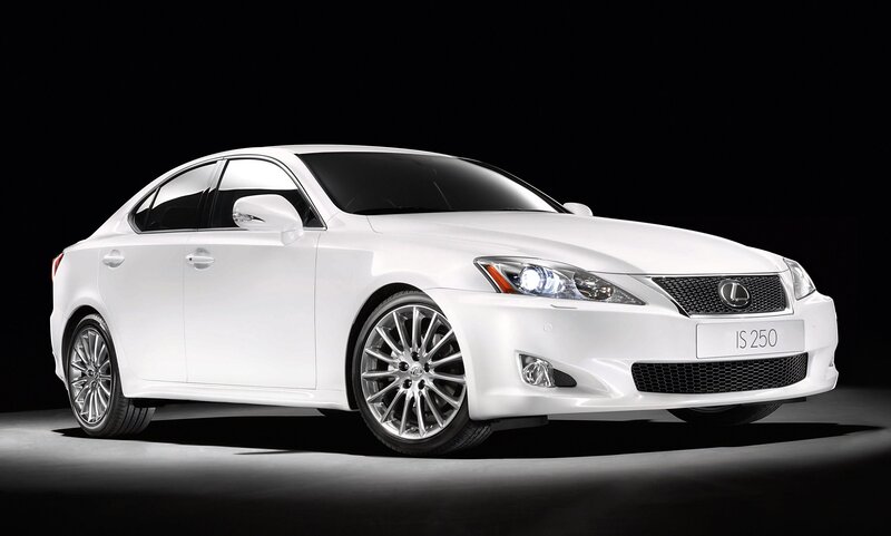 White Lexus IS 250 sedan
