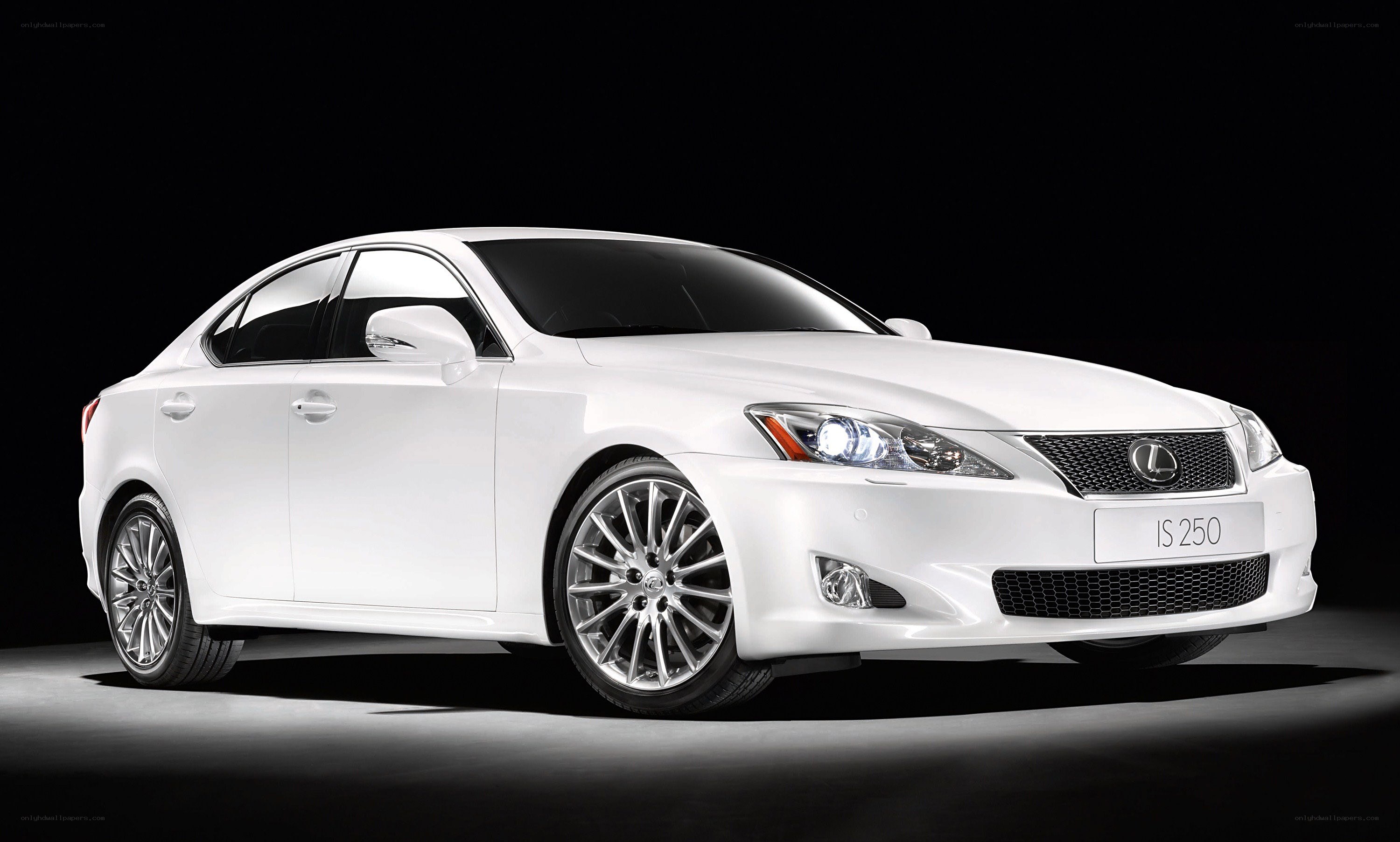 White Lexus IS 250 sedan
