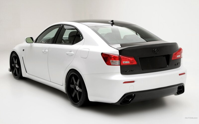 White Lexus Is F Sedan — Neutral, Photograph, Black Wheels