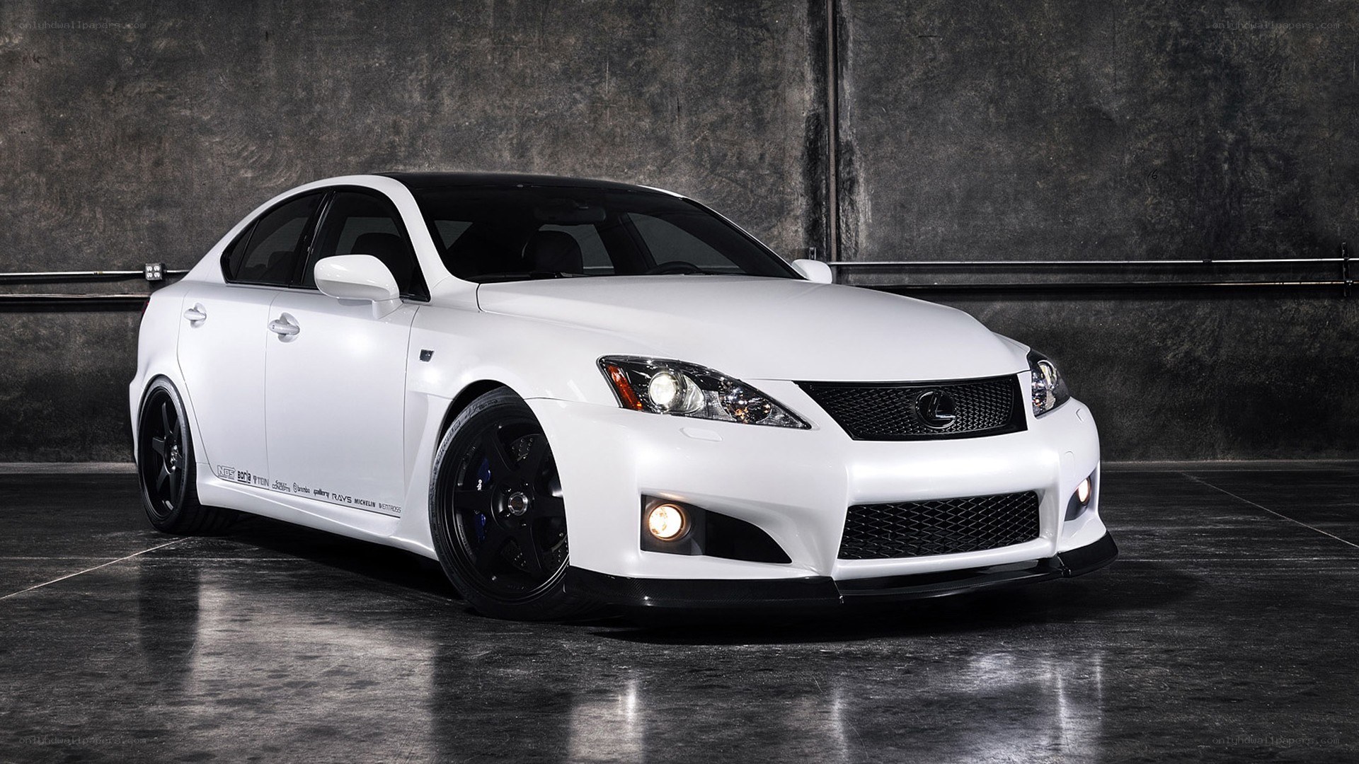 white lexus is250 sedan
