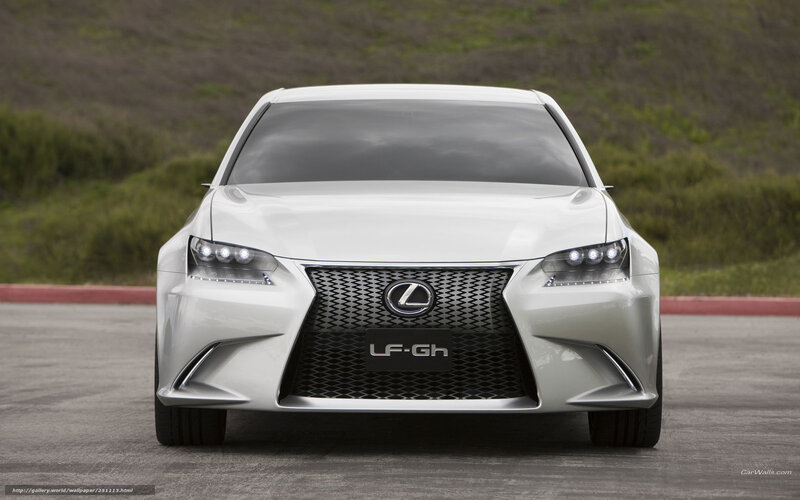 White Lexus LF-Gh concept car