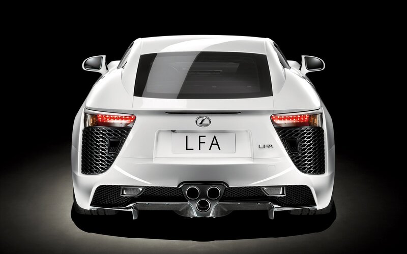 White Lexus Lfa Car — Photograph