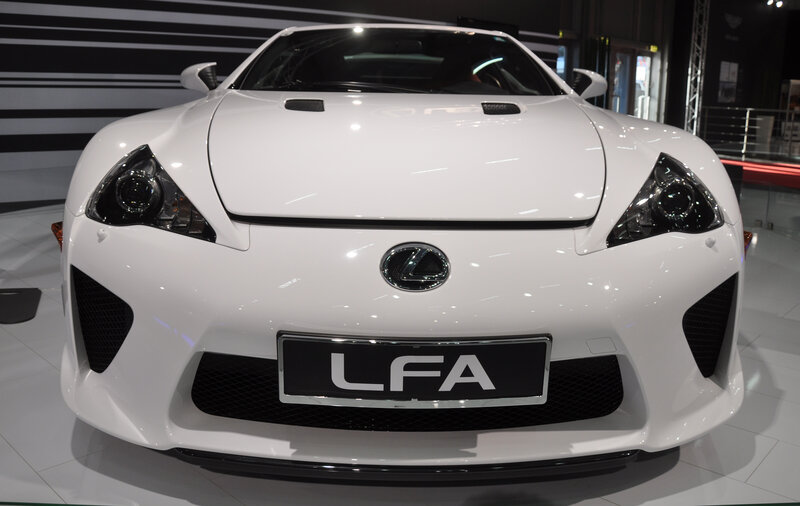 White Lexus LFA Car