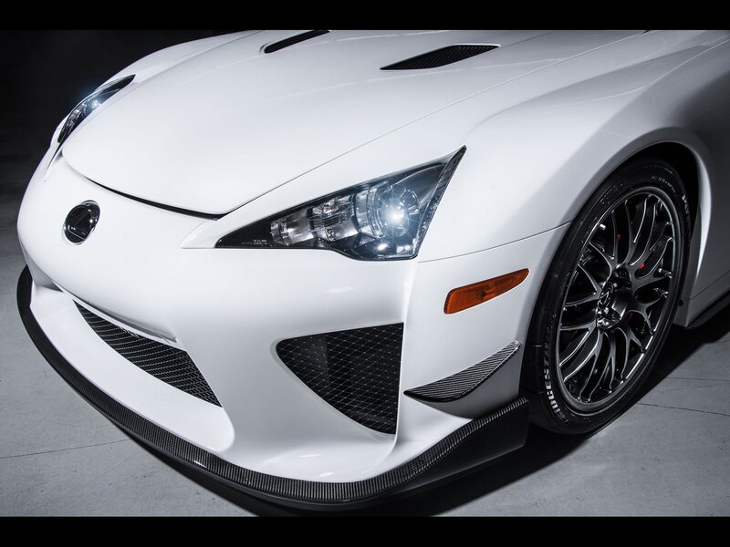 White Lexus LFA front view