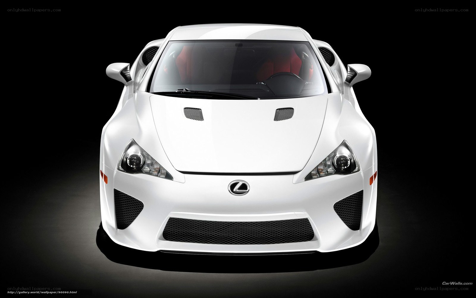 White Lexus LFA sports car