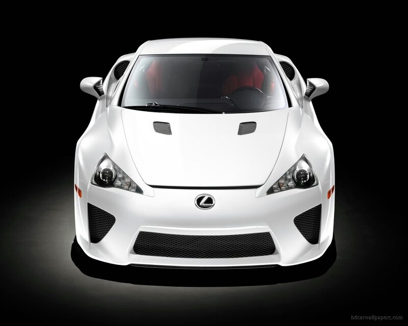 white Lexus LFA sports car