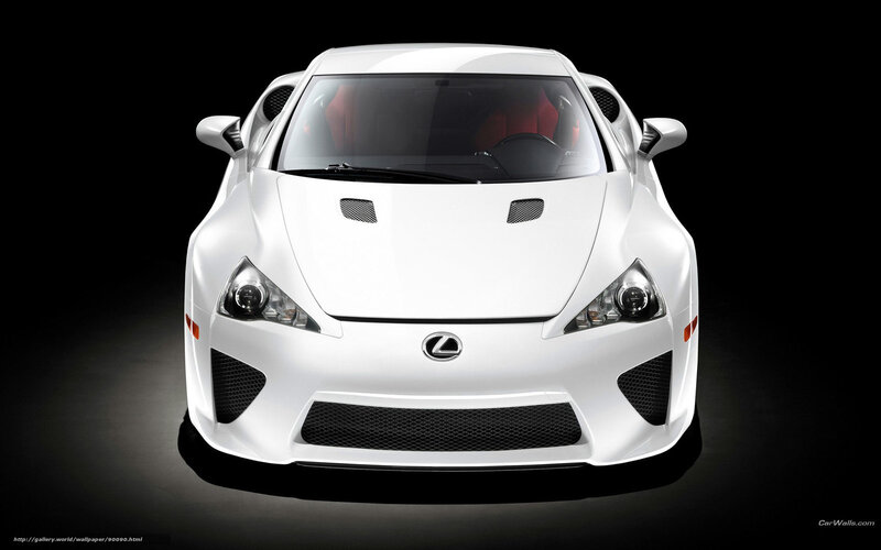 White Lexus Lfa Sports Car — Dramatic, Photograph, Red Interior