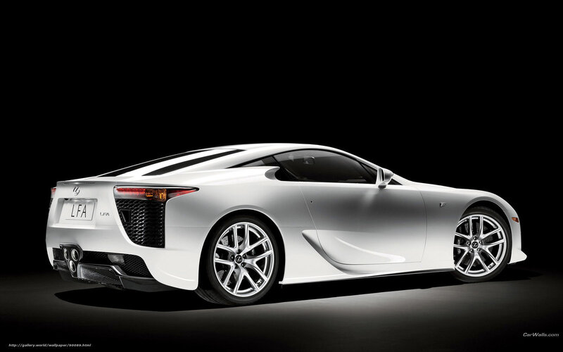 White Lexus Lfa Sports Car — Dramatic, Photograph, Wheels