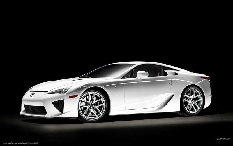 white lexus lfa sports car
