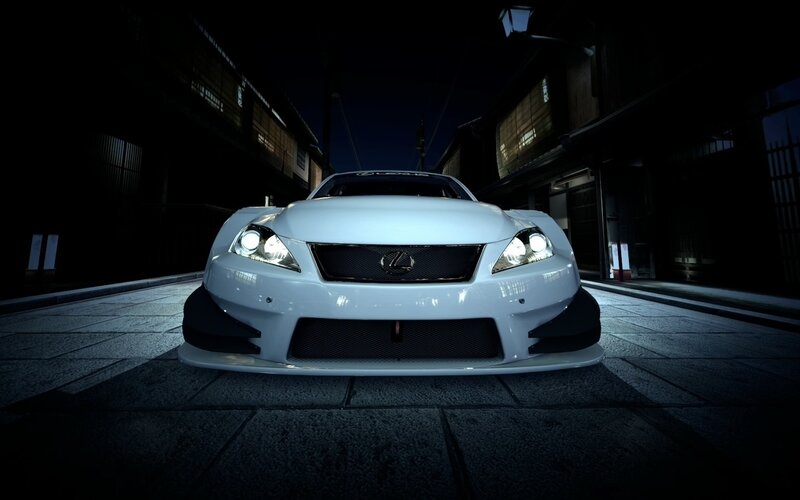 White Lexus Race Car